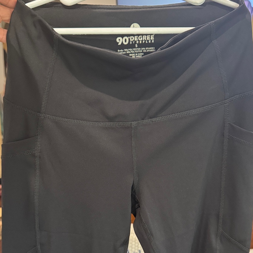 90 Degree By Reflex Women's Charcoal Athletic Shorts - size S